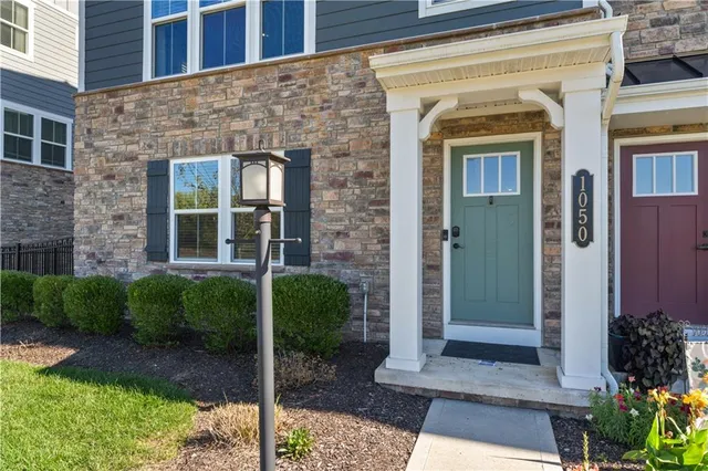 a front view of a house