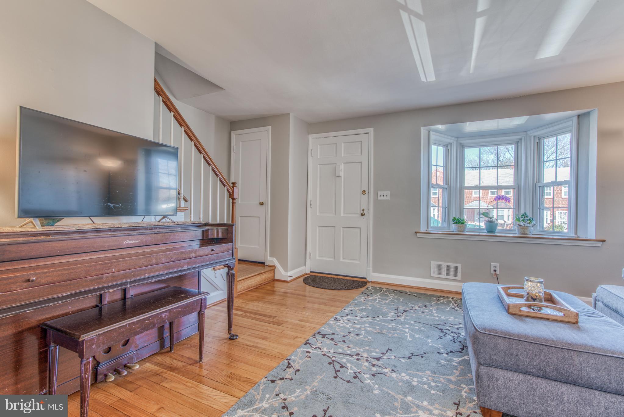 Bright natural light from the Bay Window