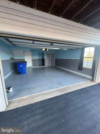 a hallway with a wooden floor