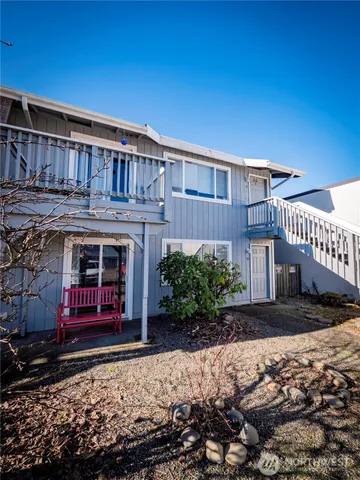 a front view of a house with entryway