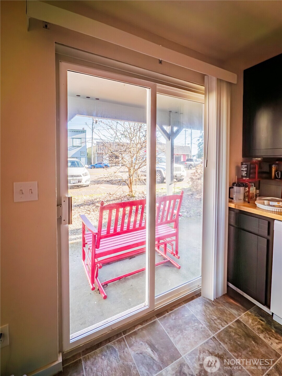414 Ontario Street Hoquiam, WA 98550 - Photo 28 of 40 a view of a room that has a bed and wooden floor