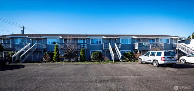a view of car parked in garage