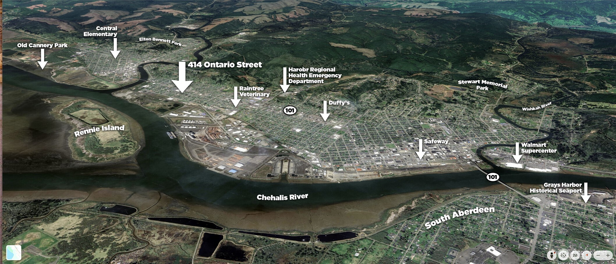 414 Ontario Street Hoquiam, WA 98550 - Photo 10 of 40 a view of a water fountain