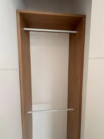 a close view of closet