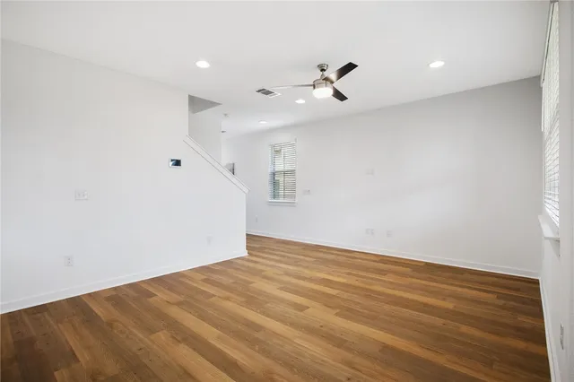 wooden floor in an empty room
