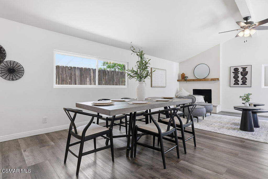 1772 Fred Avenue Simi Valley, CA 93065 - Photo 16 of 43 a view of a dining room with furniture window and wooden floor