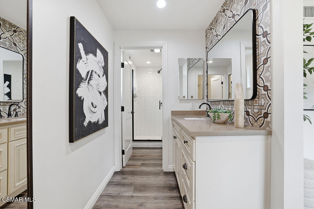 1772 Fred Avenue Simi Valley, CA 93065 - Photo 24 of 43 a bathroom with a sink and a mirror