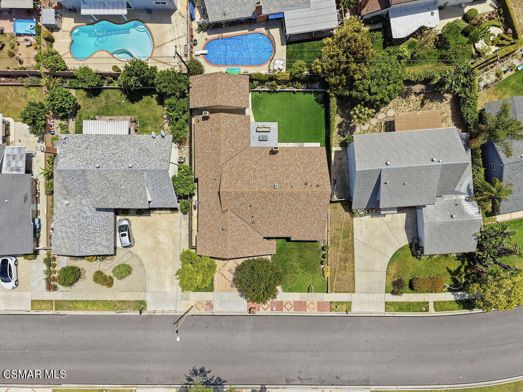 1772 Fred Avenue Simi Valley, CA 93065 - Photo 41 of 43 an aerial view of multiple houses with a street