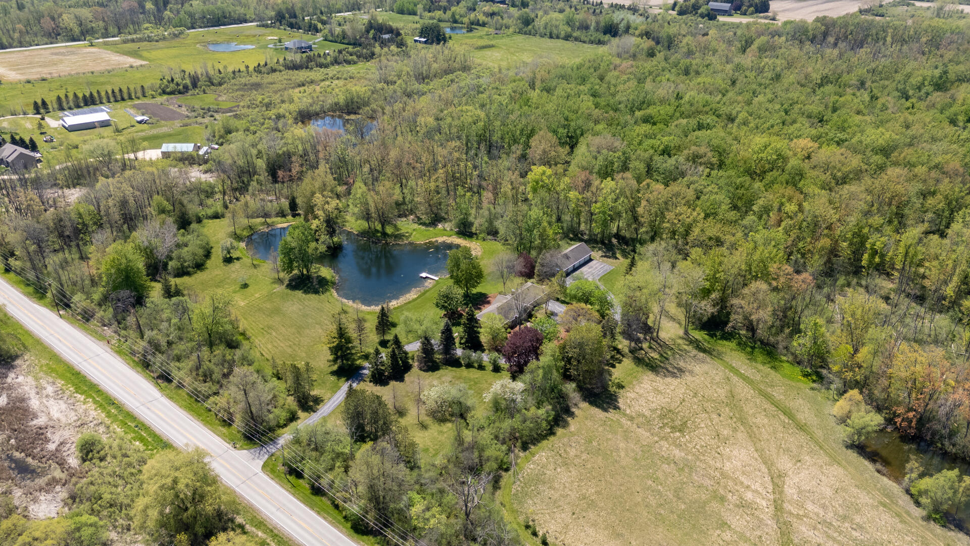 1041 Horns Corners Road Cedarburg, WI 53012 - Photo 51 of 53 View from above