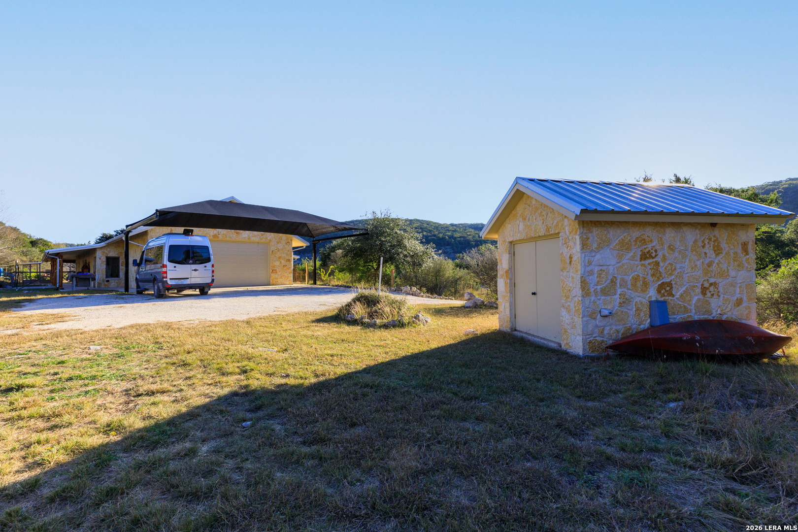 2269 Old Rocksprings Road Leakey, TX 78873 - Photo 41 of 50 a view of a house with outdoor space and swimming pool