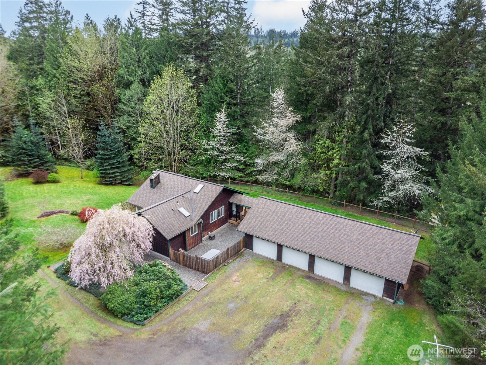 2882 Beaver Valley Road Port Ludlow, WA 98365 - Photo 34 of 34 an aerial view of a house with pool