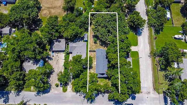 an outdoor space with garden