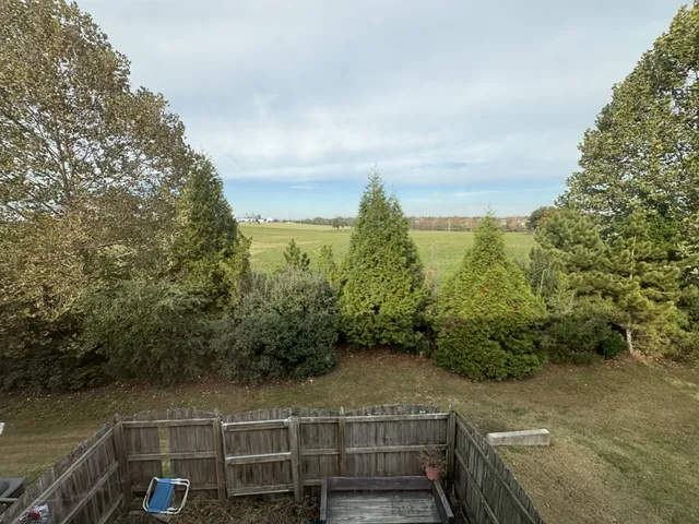 a view of balcony with mountain view