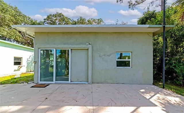 an outdoor view of house with outdoor space