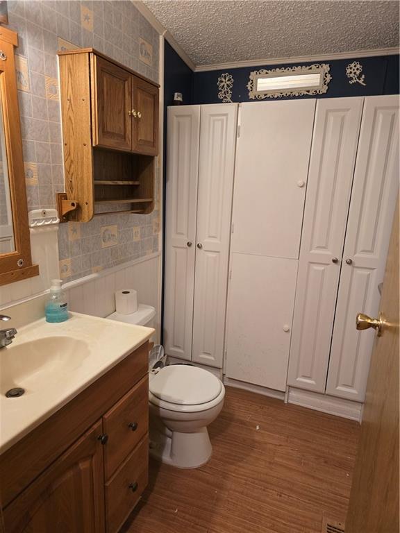 2495 Leach Road Linesville, PA 16424 - Photo 13 of 27 a bathroom with a sink a toilet and a mirror