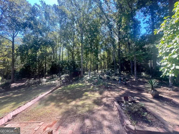 a view of outdoor space with tree s