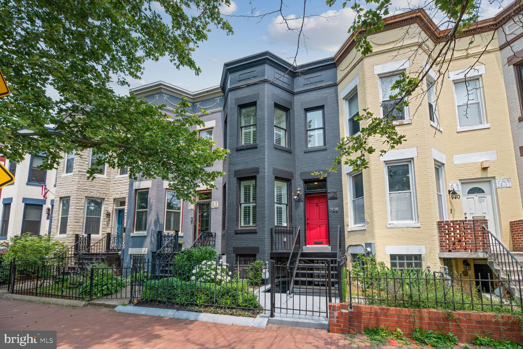 708 E Street Northeast Washington, DC 20002 - Photo 2 of 28 Striking Red Door