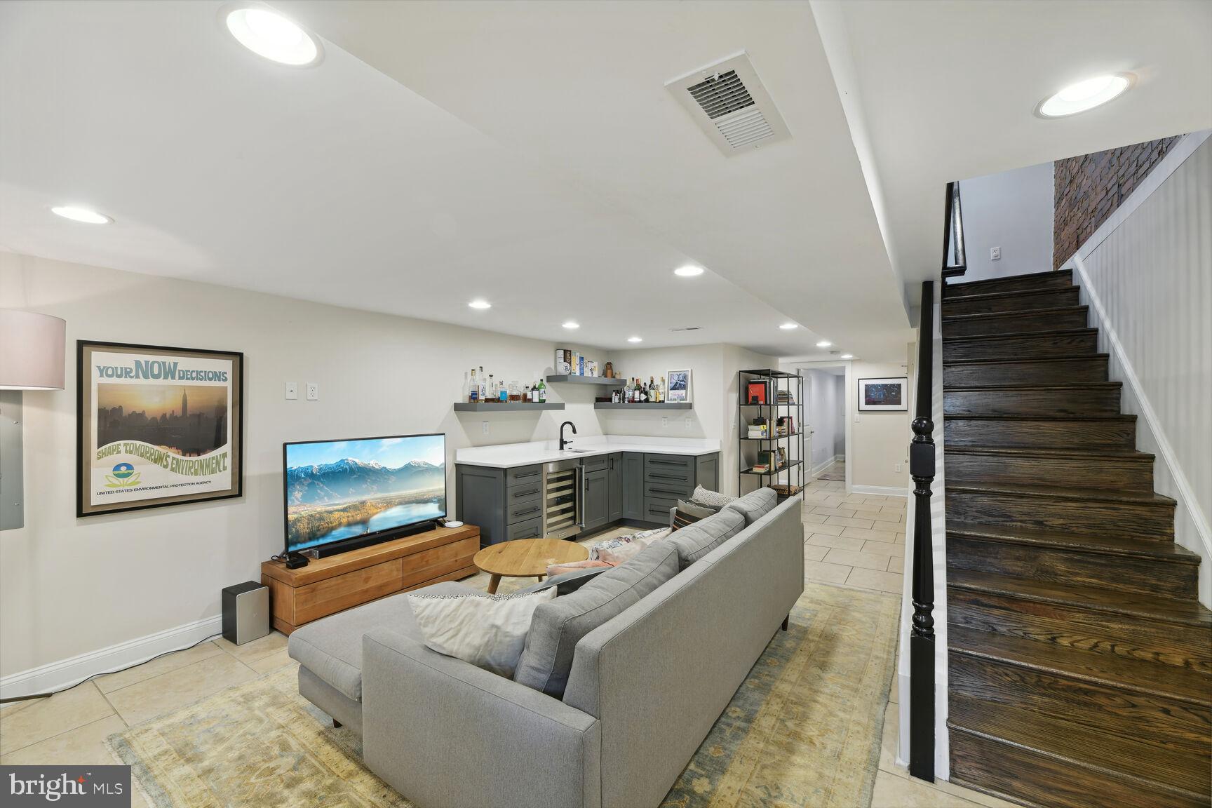 708 E Street Northeast Washington, DC 20002 - Photo 20 of 28 Comfortable, Fully Finished Basement