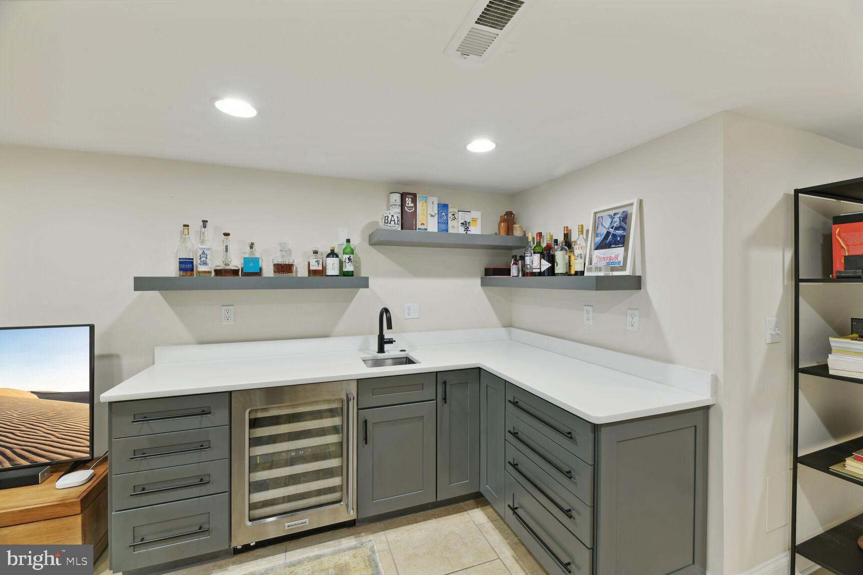 708 E Street Northeast Washington, DC 20002 - Photo 21 of 28 Custom Built-In Wet Bar