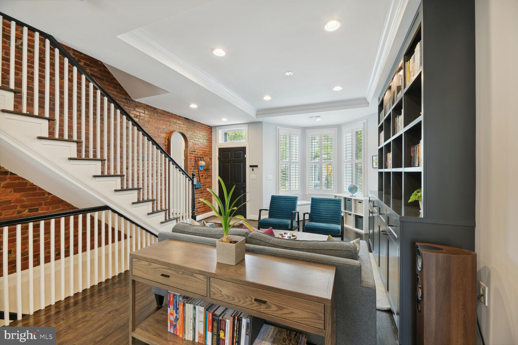 708 E Street Northeast Washington, DC 20002 - Photo 4 of 28 Grand Staircase Anchors the Space