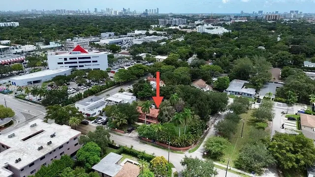 an aerial view of multiple house