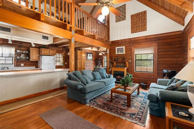 a outdoor space with patio furniture