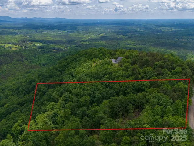 a view of a field of grass and trees