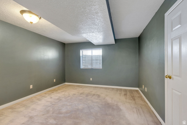 886 West 1700th Street North Mapleton, UT 84664 - Photo 14 of 21 Spacious room with neutral sage-green walls, neutral carpeting, and recessed lighting