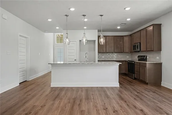 a view of an empty room