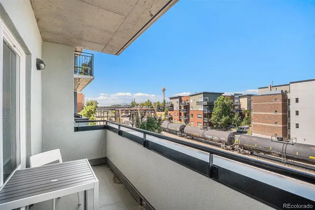 an aerial view of a building