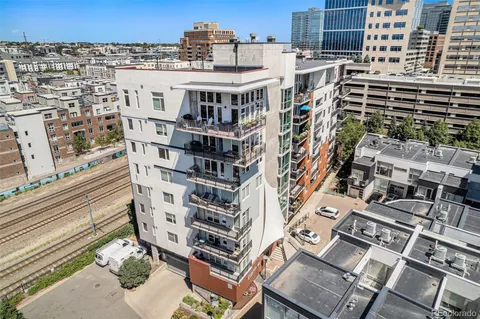 an aerial view of a city