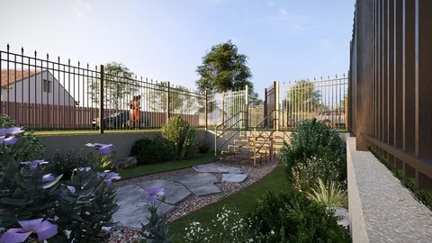 a view of outdoor space and yard