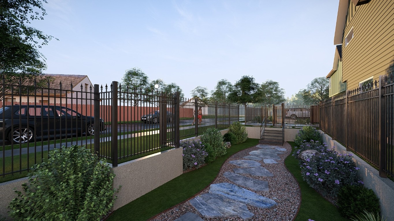 6409 Bradsher Drive, Unit 1 Austin, TX 78745 - Photo 14 of 26 a view of a backyard with garden