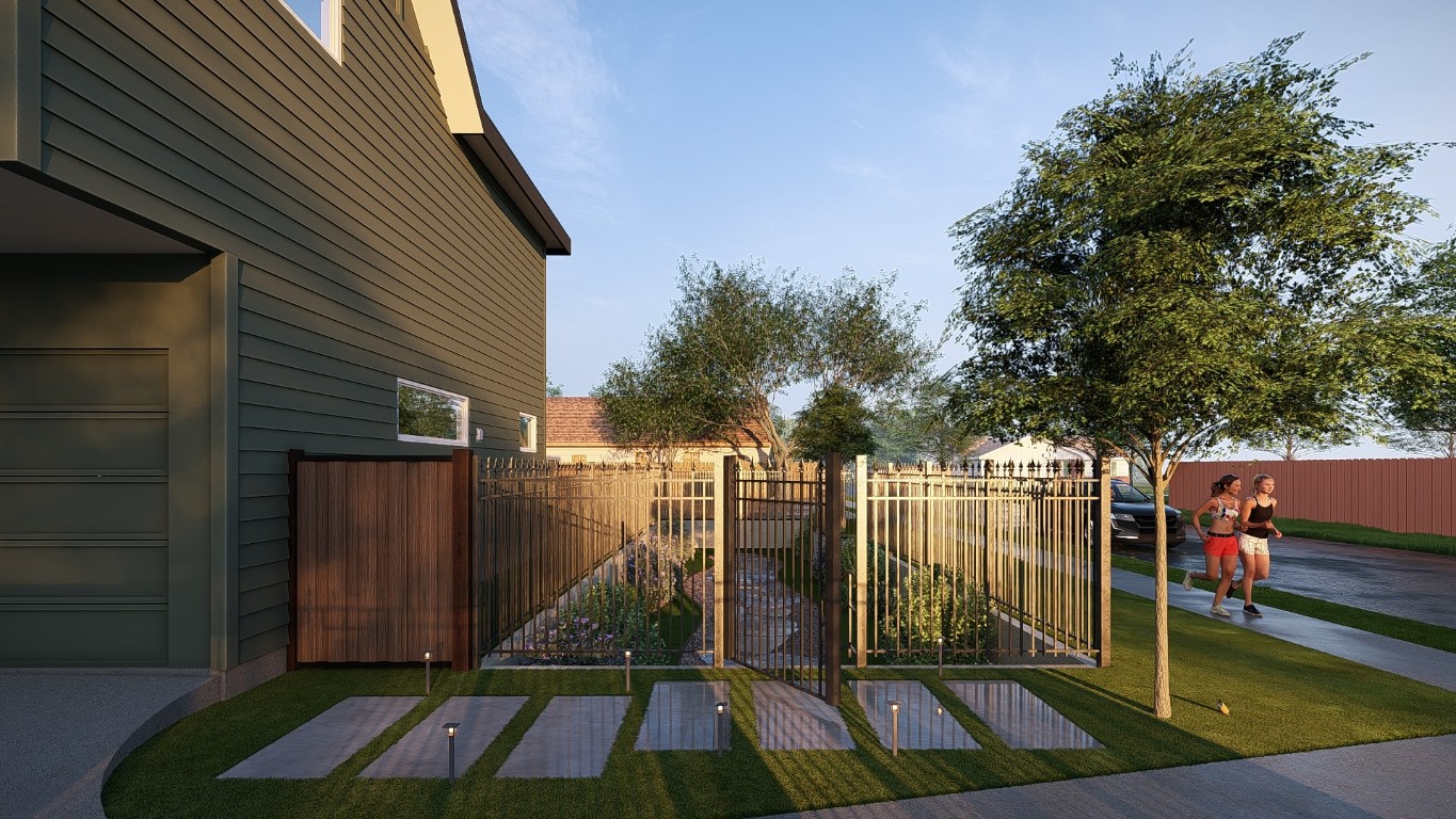 6409 Bradsher Drive, Unit 1 Austin, TX 78745 - Photo 7 of 26 a view of a backyard