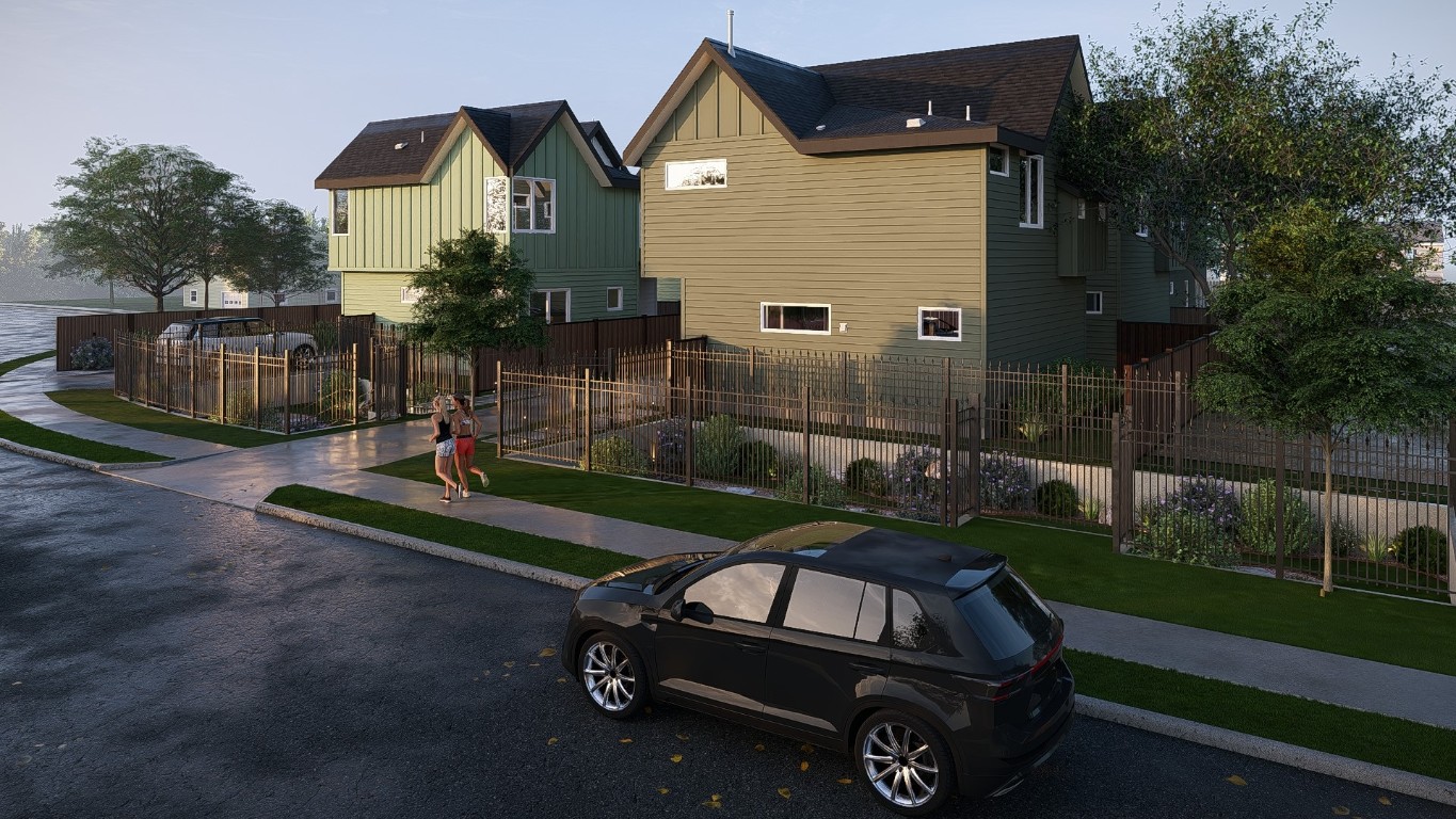 6409 Bradsher Drive, Unit 1 Austin, TX 78745 - Photo 8 of 26 a car parked in front of a house with wooden fence