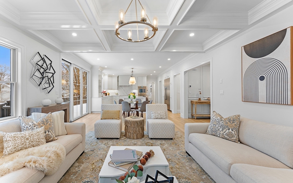 126 Prince Street Needham, MA 02492 - Photo 4 of 26 a living room with furniture and a large window