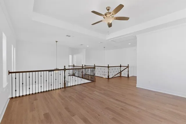 a view of a room with an empty space