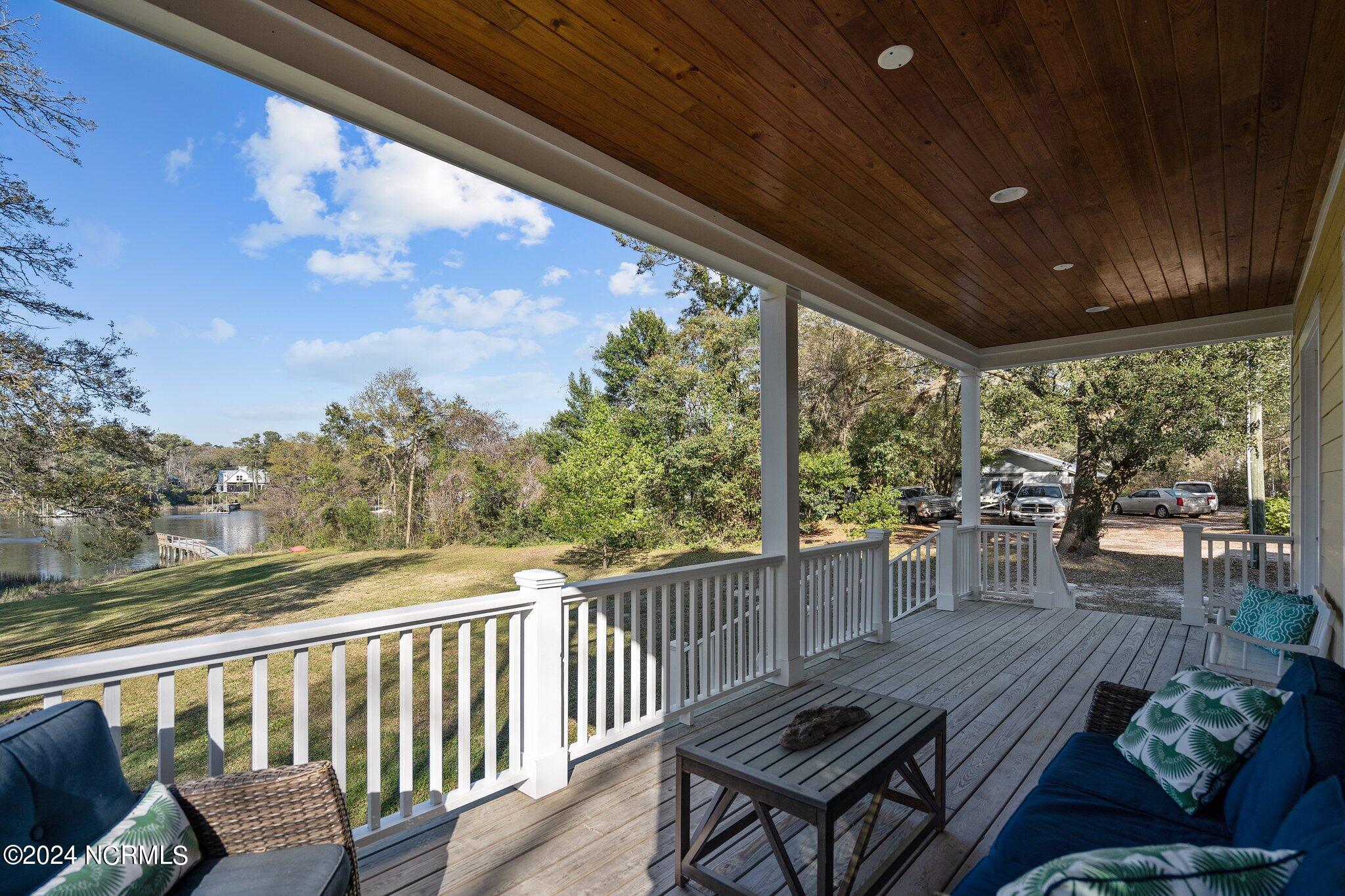 435 Trails End Road Wilmington, NC 28409 - Photo 30 of 93 Covered porches on back look out on the water!