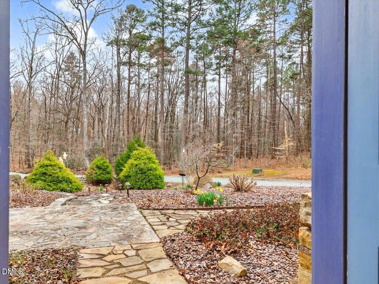 67 Bingham Ridge Drive Pittsboro, NC 27312 - Photo 63 of 82 a view of a back yard from a patio