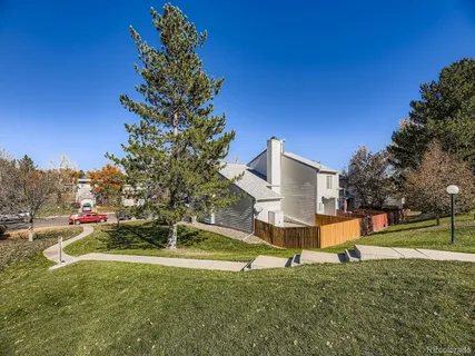 a house view with a garden space