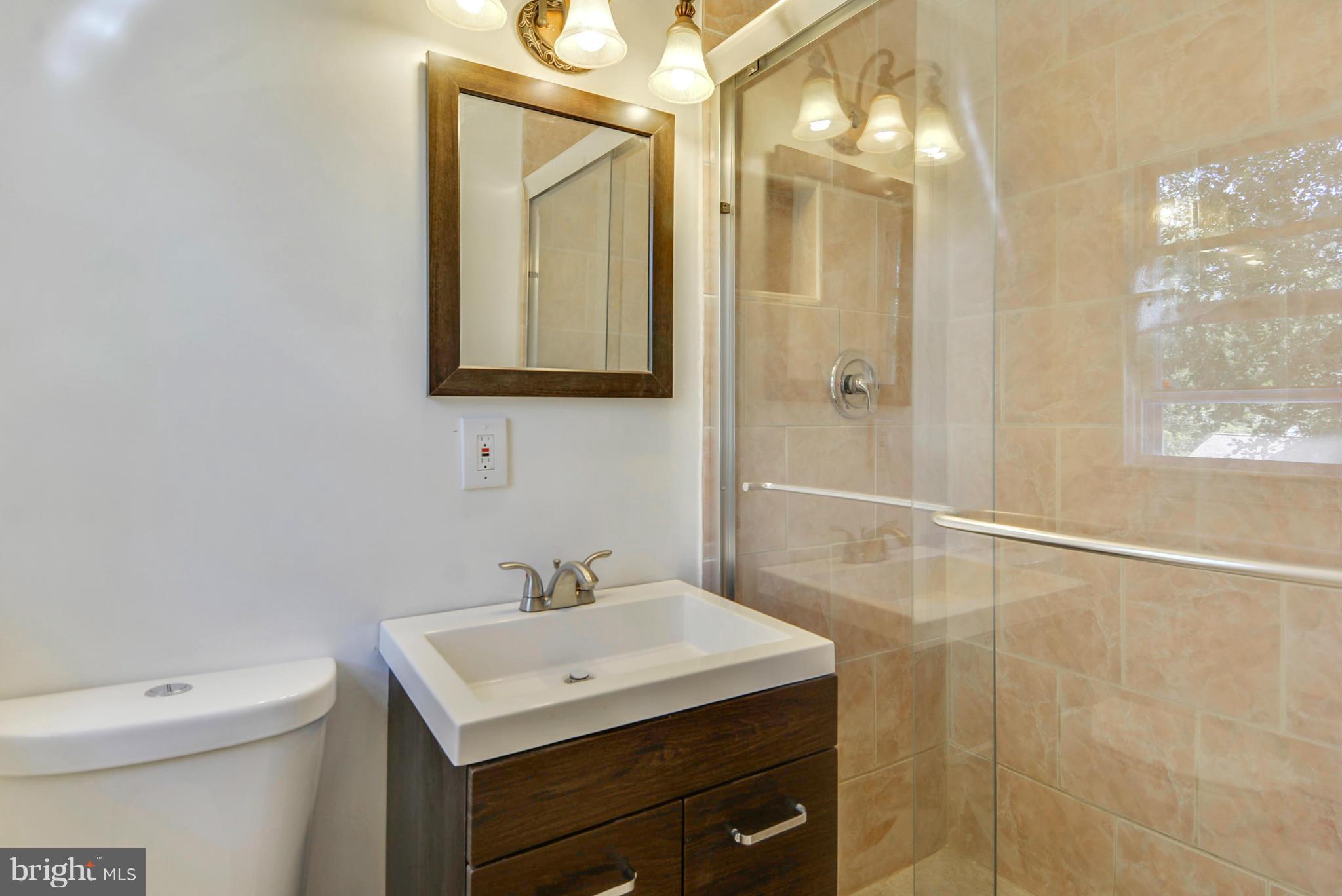 1409 Jackson Road Silver Spring, MD 20904 - Photo 17 of 30 a bathroom with a sink a toilet and shower