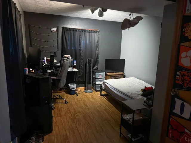 a room with storage and utility