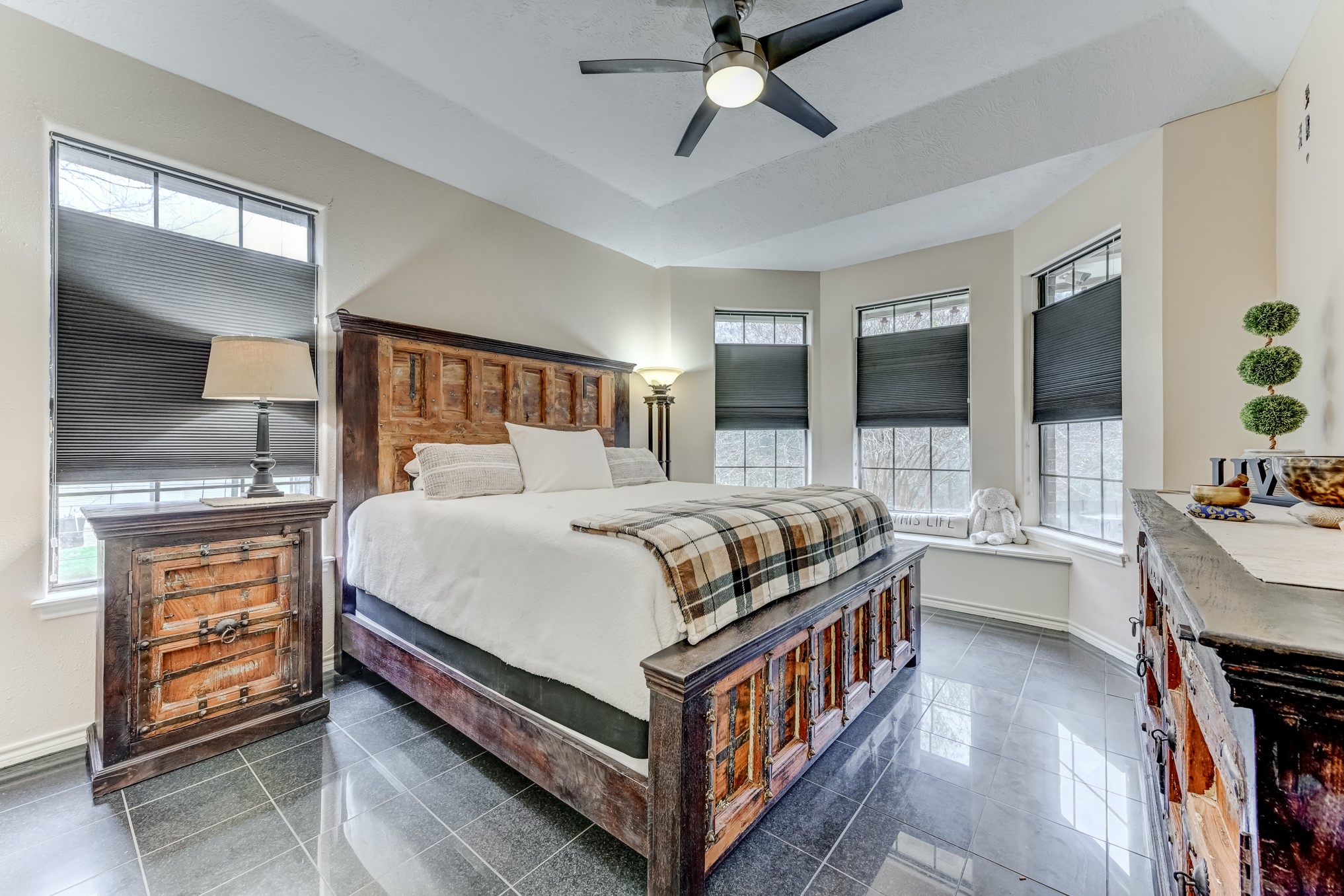 1210 Cherry Creek Road Dayton, TX 77535 - Photo 22 of 50 a bedroom with a bed and a view of walk in closet