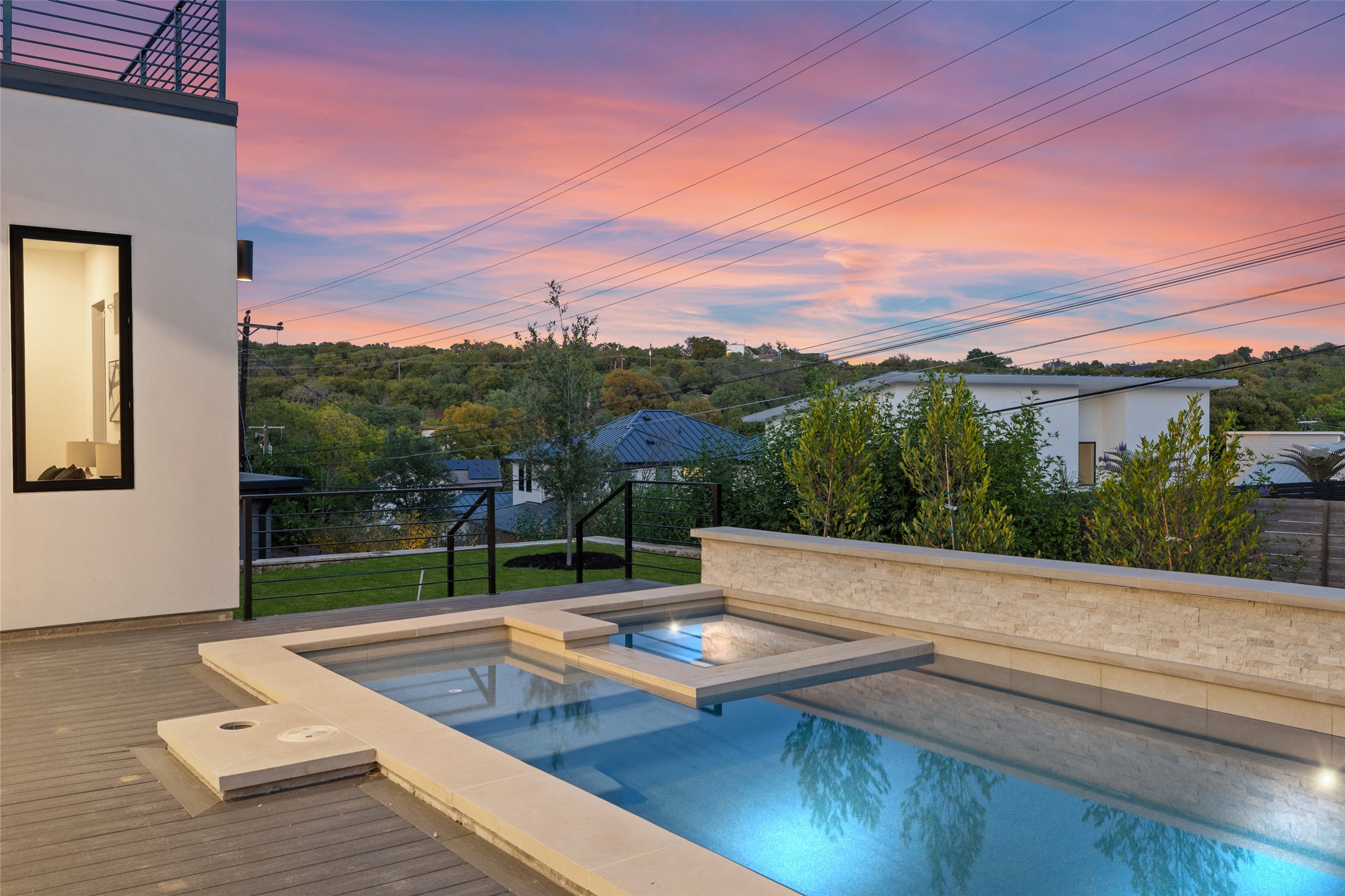 2603 Rockingham Drive Austin, TX 78704 - Photo 39 of 40 View of swimming pool featuring a pool with connected hot tub