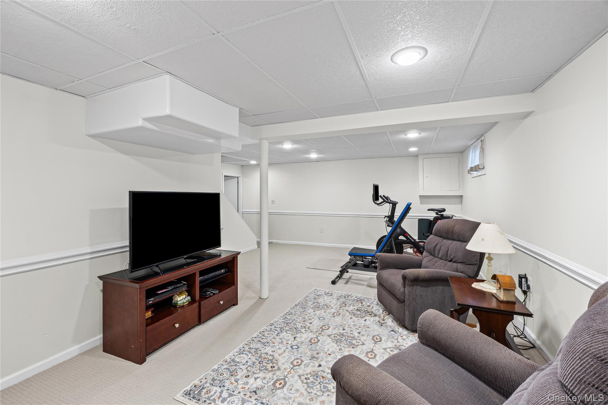 416 Argyle Road Mineola, NY 11501 - Photo 40 of 46 a living room with furniture and a flat screen tv