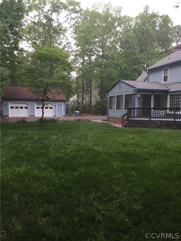 13459 Glendower Road Midlothian, VA 23113 - Photo 15 of 16 a view of a house with a big yard