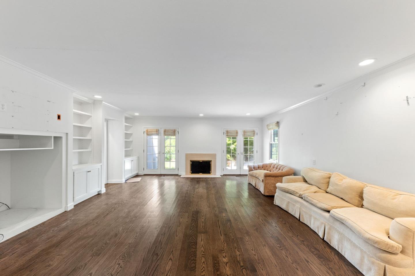 680 Fairway Circle Hillsborough, CA 94010 - Photo 50 of 83 a living room with furniture and a fireplace