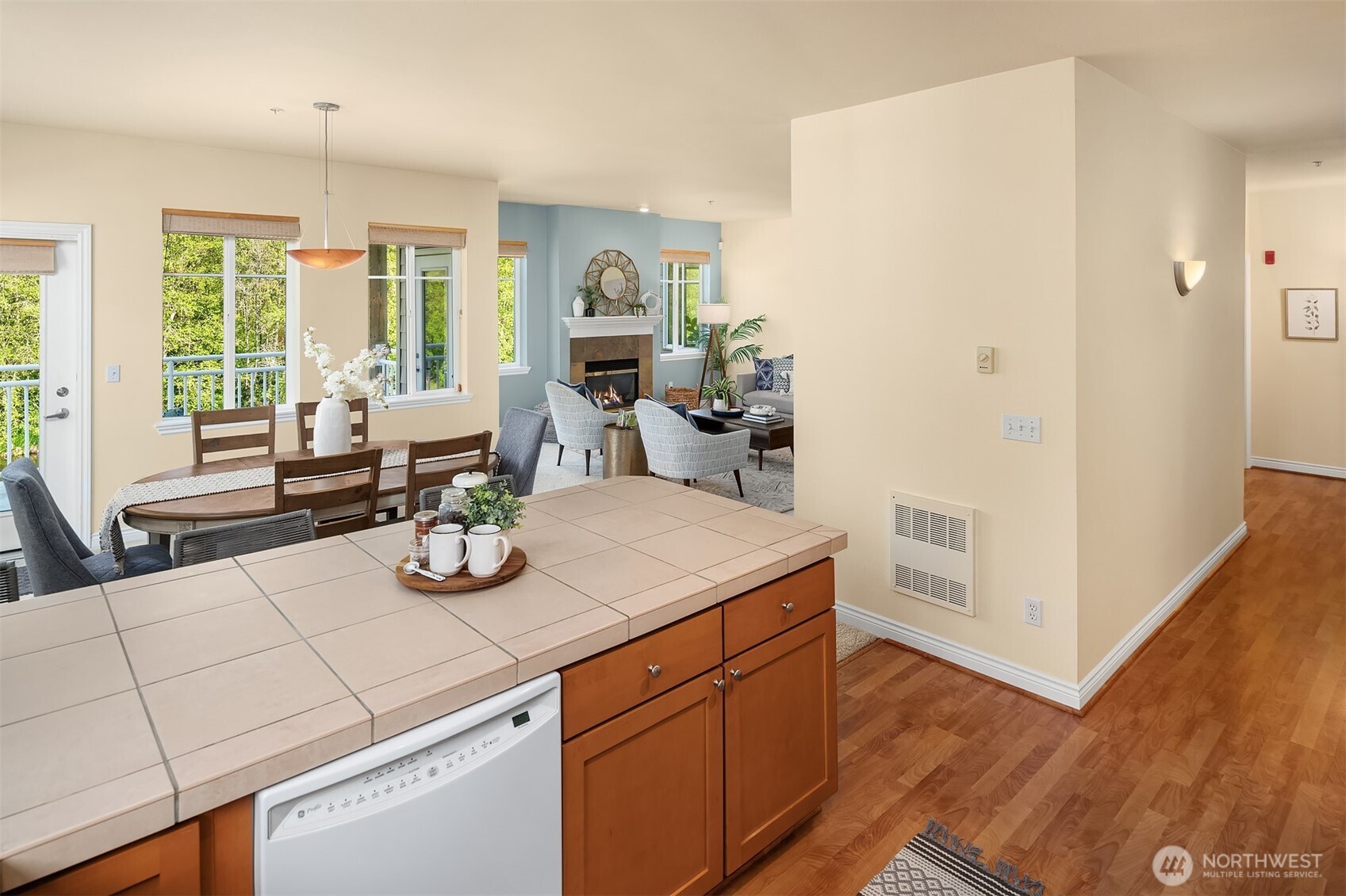 17432 Bothell Way Northeast, Unit B305 Bothell, WA 98011 - Photo 22 of 39 a kitchen with sink and refrigerator