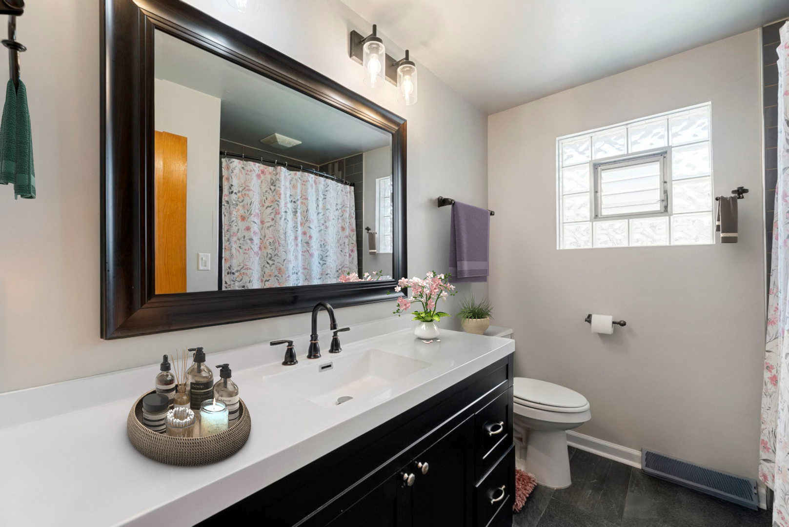 4613 Madison Avenue Brookfield, IL 60513 - Photo 11 of 33 a bathroom with a toilet sink and mirror