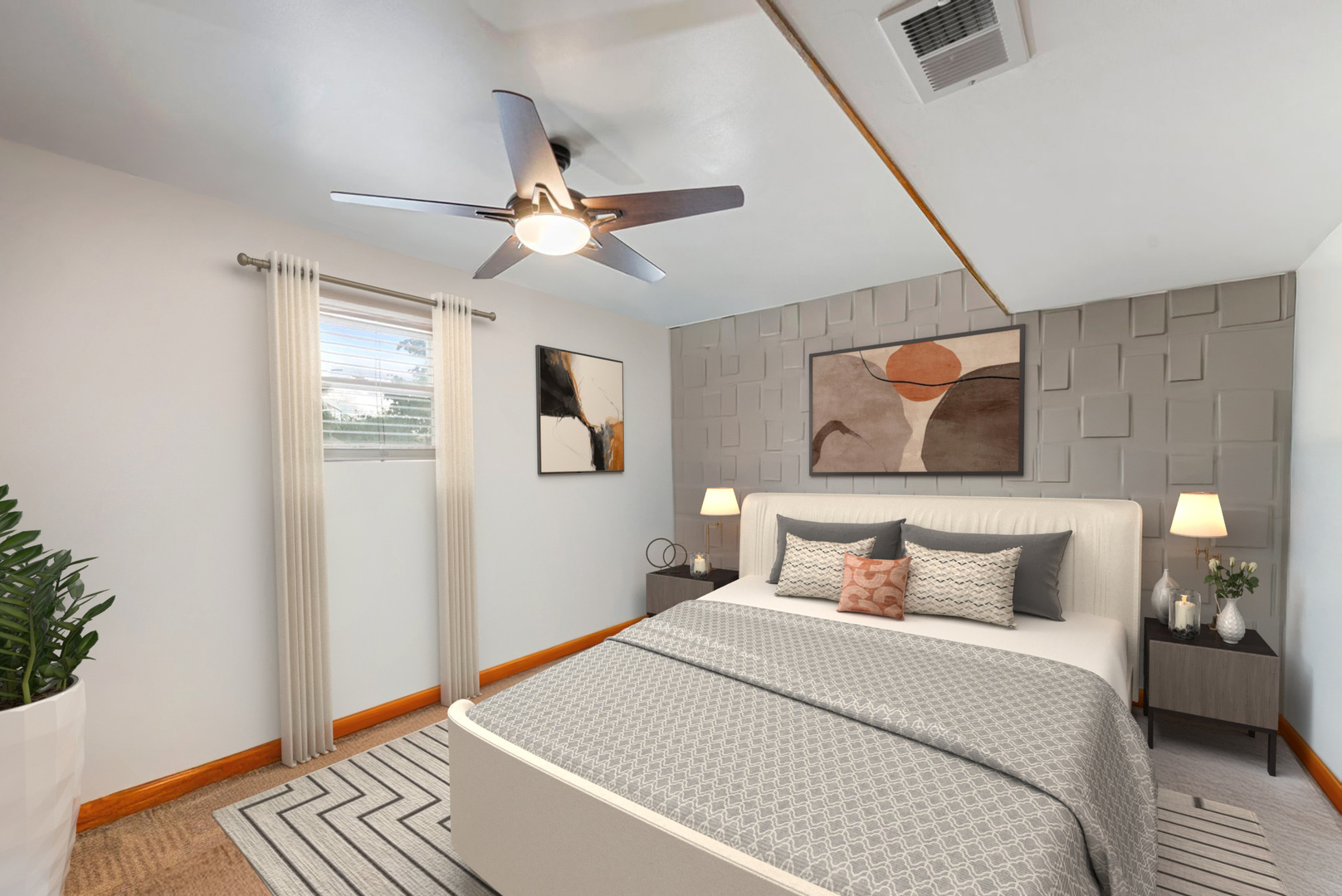 4613 Madison Avenue Brookfield, IL 60513 - Photo 21 of 33 a bedroom with a bed and a painting on the wall